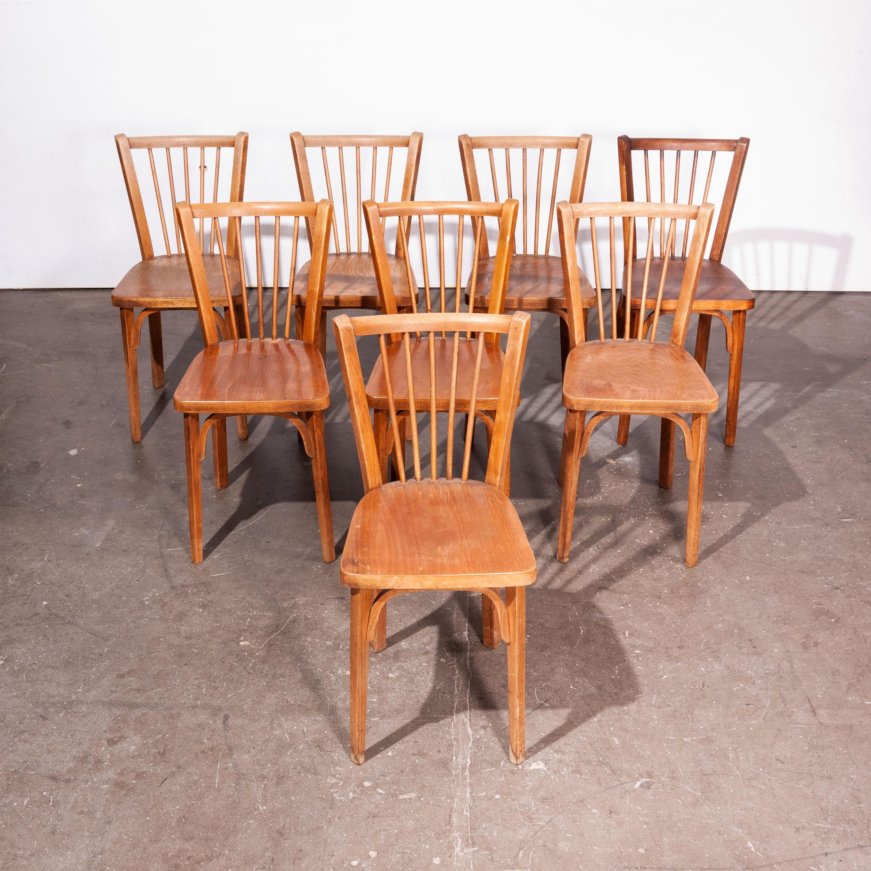1950s Baumann Bistro Dining Chairs, Set Of Eight, Other Quantities Available 2