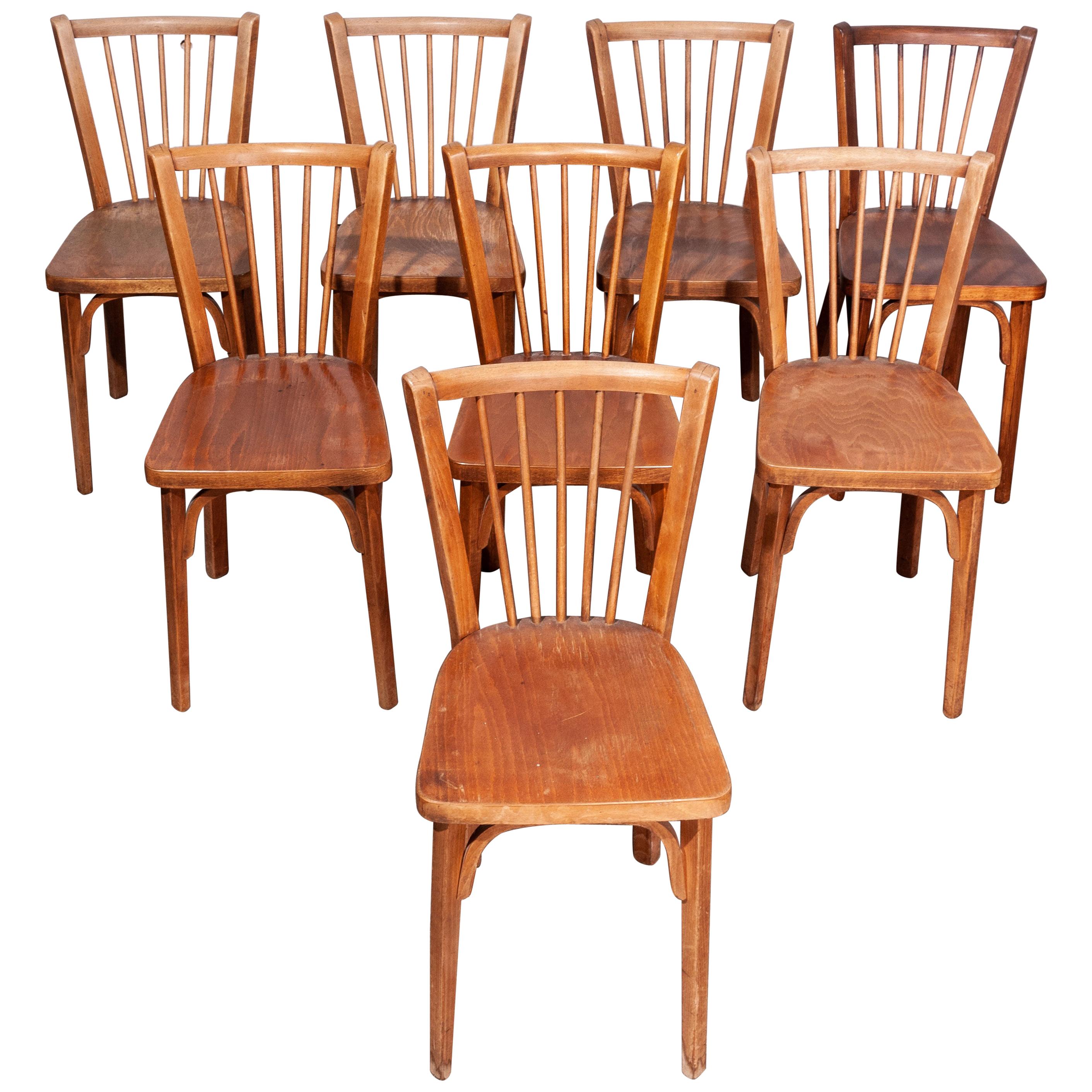 1950's Baumann Bistro Dining Chairs - Set Of Eight - Other Quantities Available