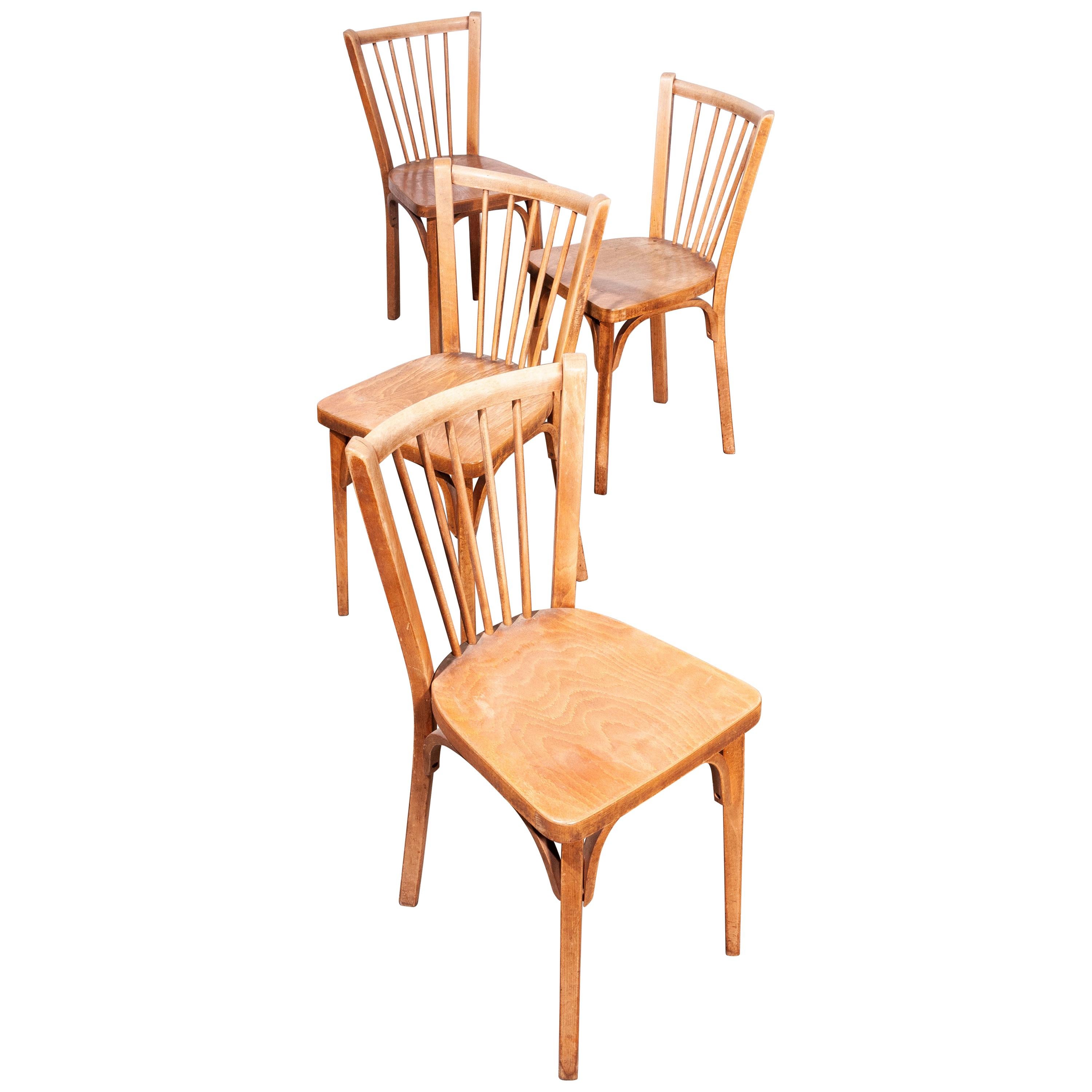 1950s Baumann Bistro Dining Chairs, Set of Four