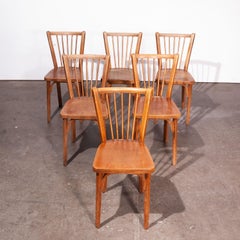 1950s Baumann Bistro Dining Chairs, Set of Six