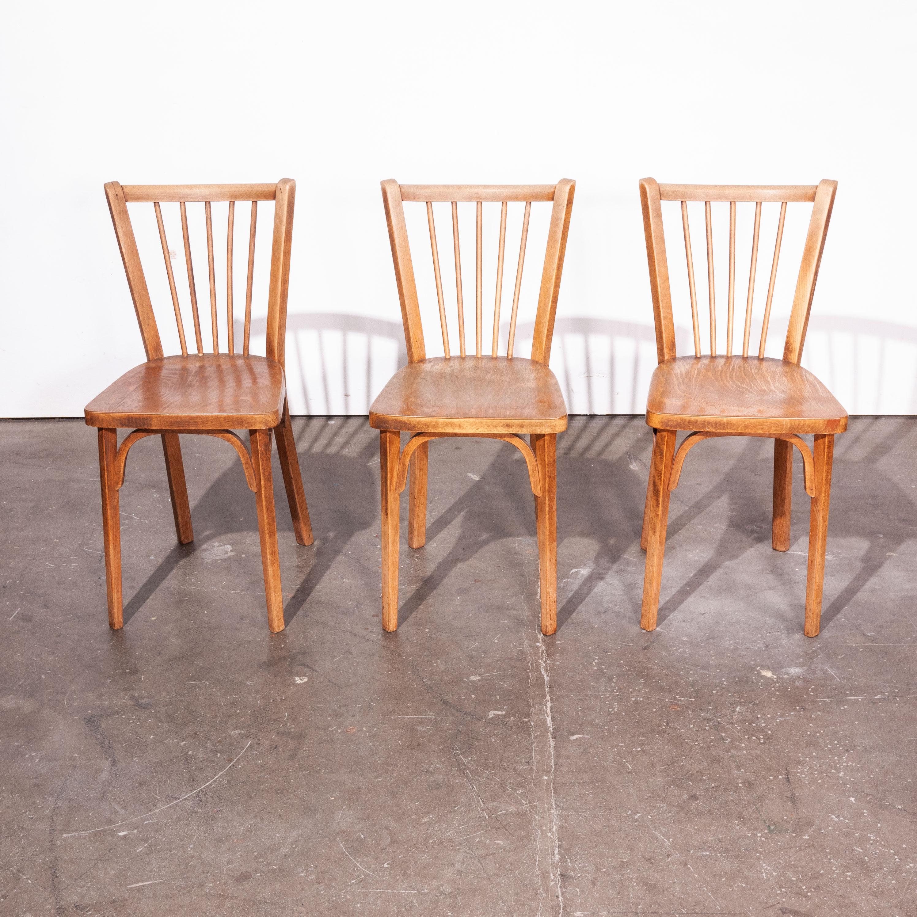 1950s Baumann Bistro Dining Chairs, Set of Six In Good Condition In Hook, Hampshire