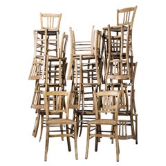 1950's Baumann Bleached Bentwood Café Dining Chair:: Various Quantities Available