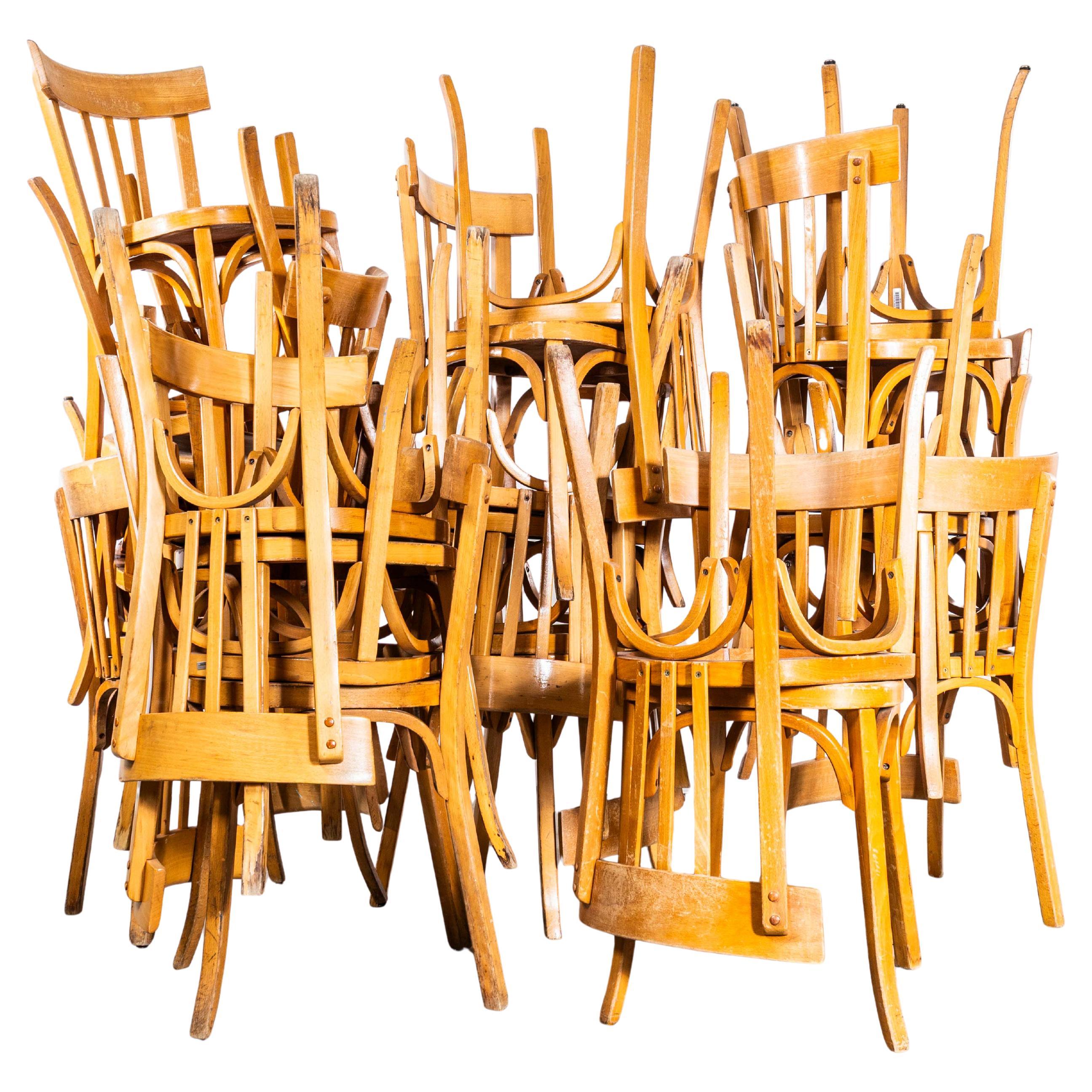 1950’s Baumann Blonde Oak Bentwood Dining Chair – Good Quantity Available