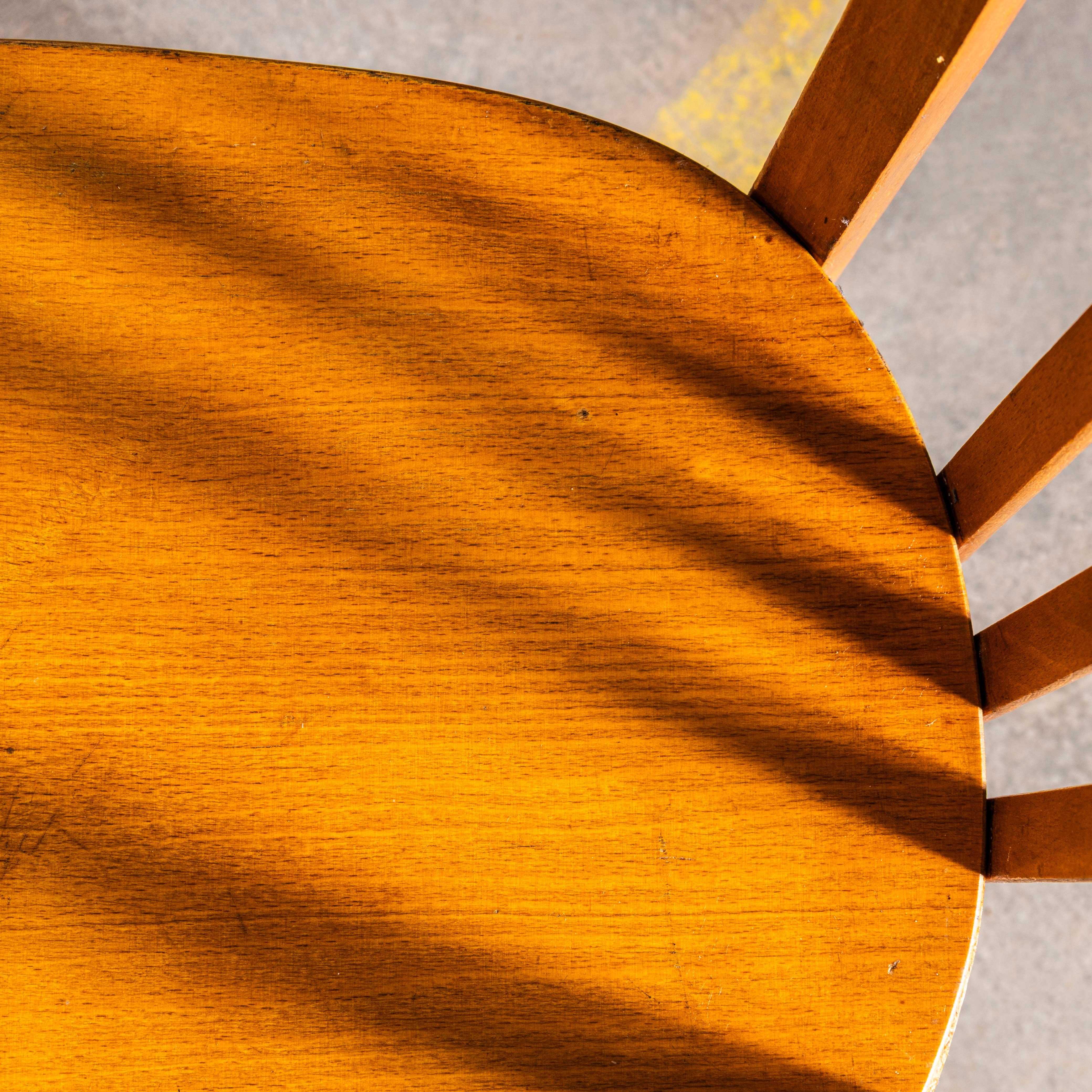 1950's Baumann Honey Simple Bentwood Dining Chair For Sale 11