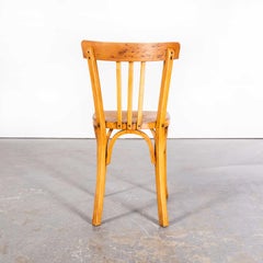 1950s Baumann Honey Tri Back Dining Chair - Set of Four