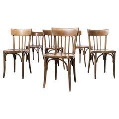 1950's Baumann Wide Top Bentwood Café Dining Chair - Set Of Six
