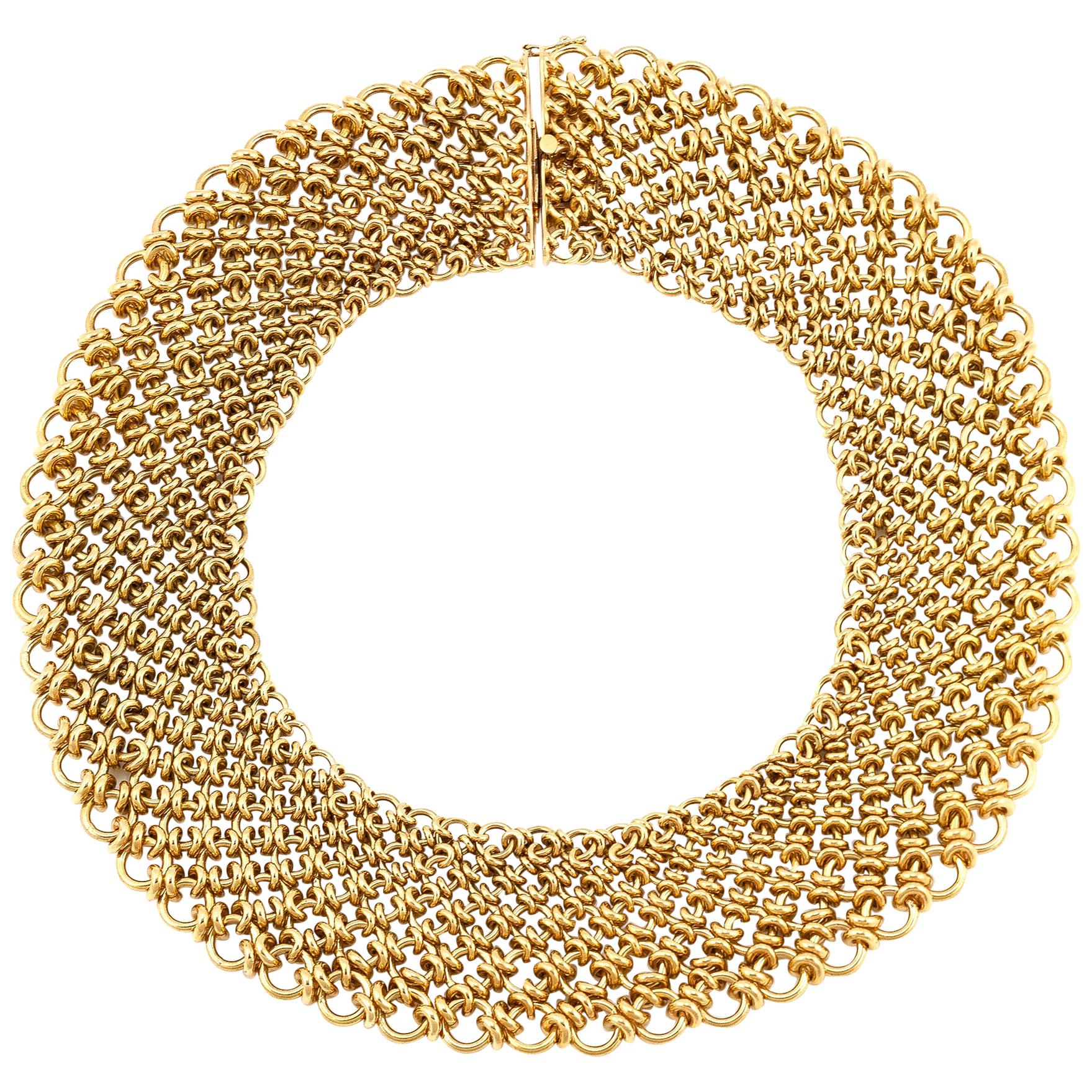 Tiffany & Co. Paloma Picasso Gold Bib Necklace