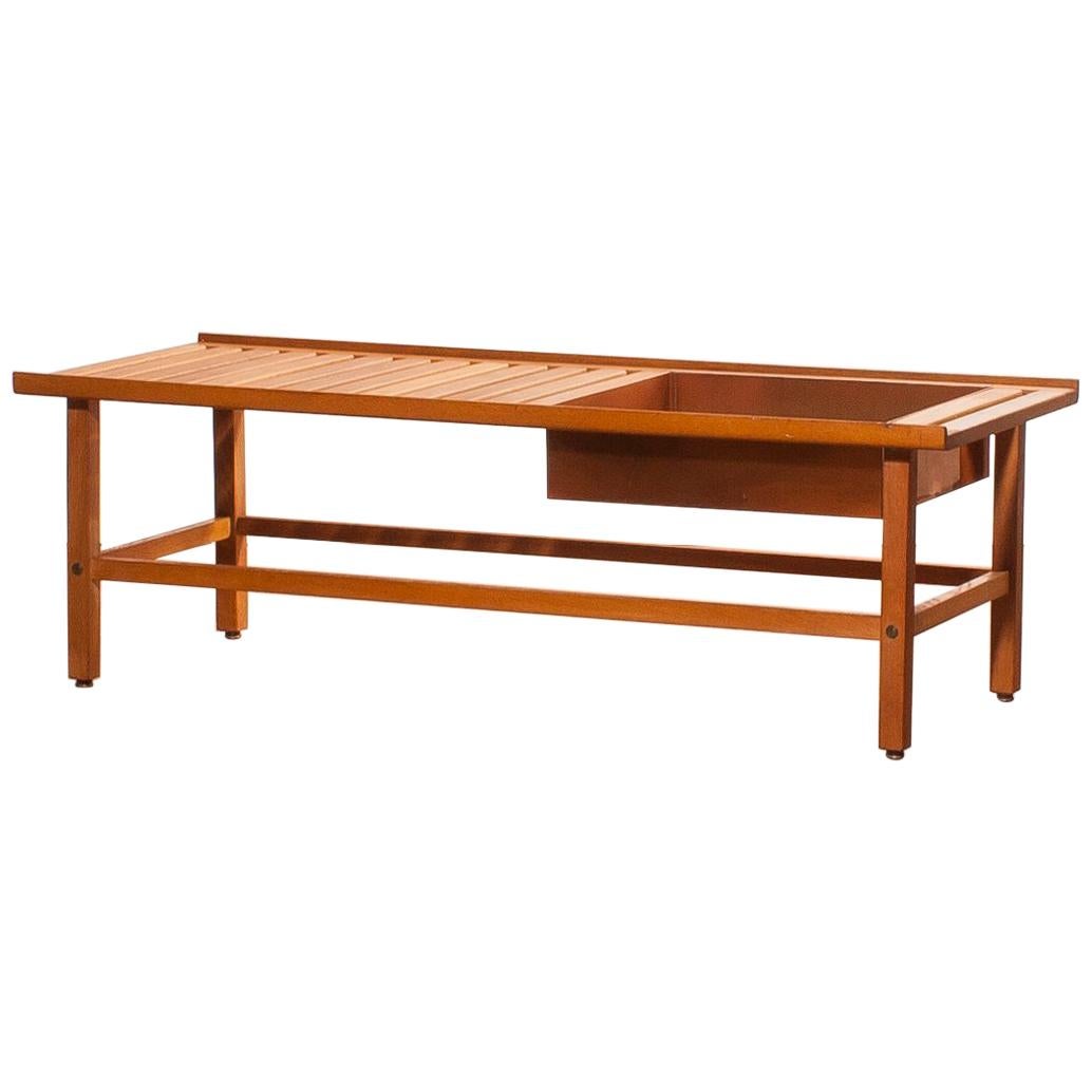 1950s, Beautiful Plant Bench or Coffee Table by Yngve Ekström in Teak