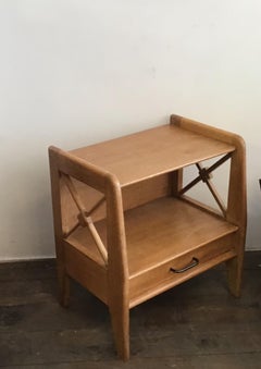 1950s Bedside Cabinet Night Table by Jacques Adnet