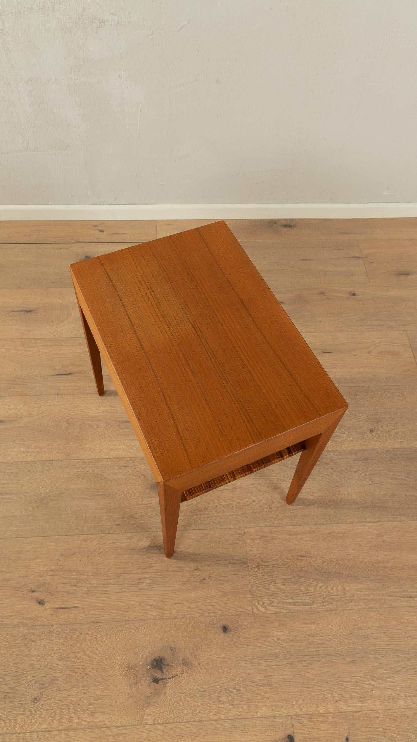 Teck Table de chevet des années 1950, Severin Hansen en vente
