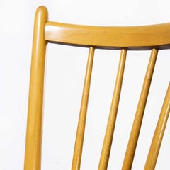 1950's Beech Stickback Dining Chairs by Hiller, Set of Four