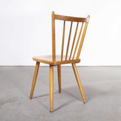 1950's Beech Stickback Dining Chairs by Hiller, Set of Six