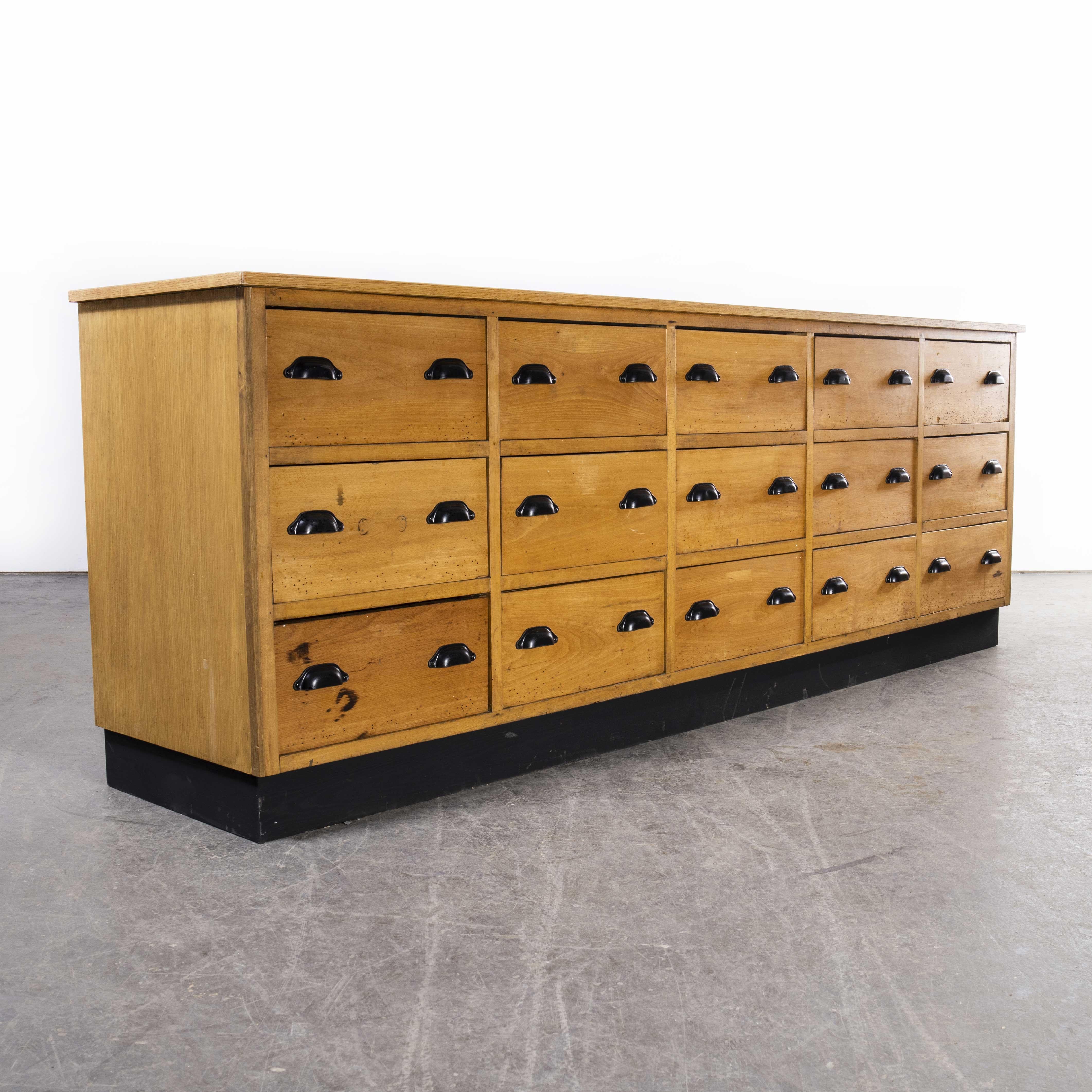 1950's Belgian Chest of Drawers, Fifteen Drawers 2