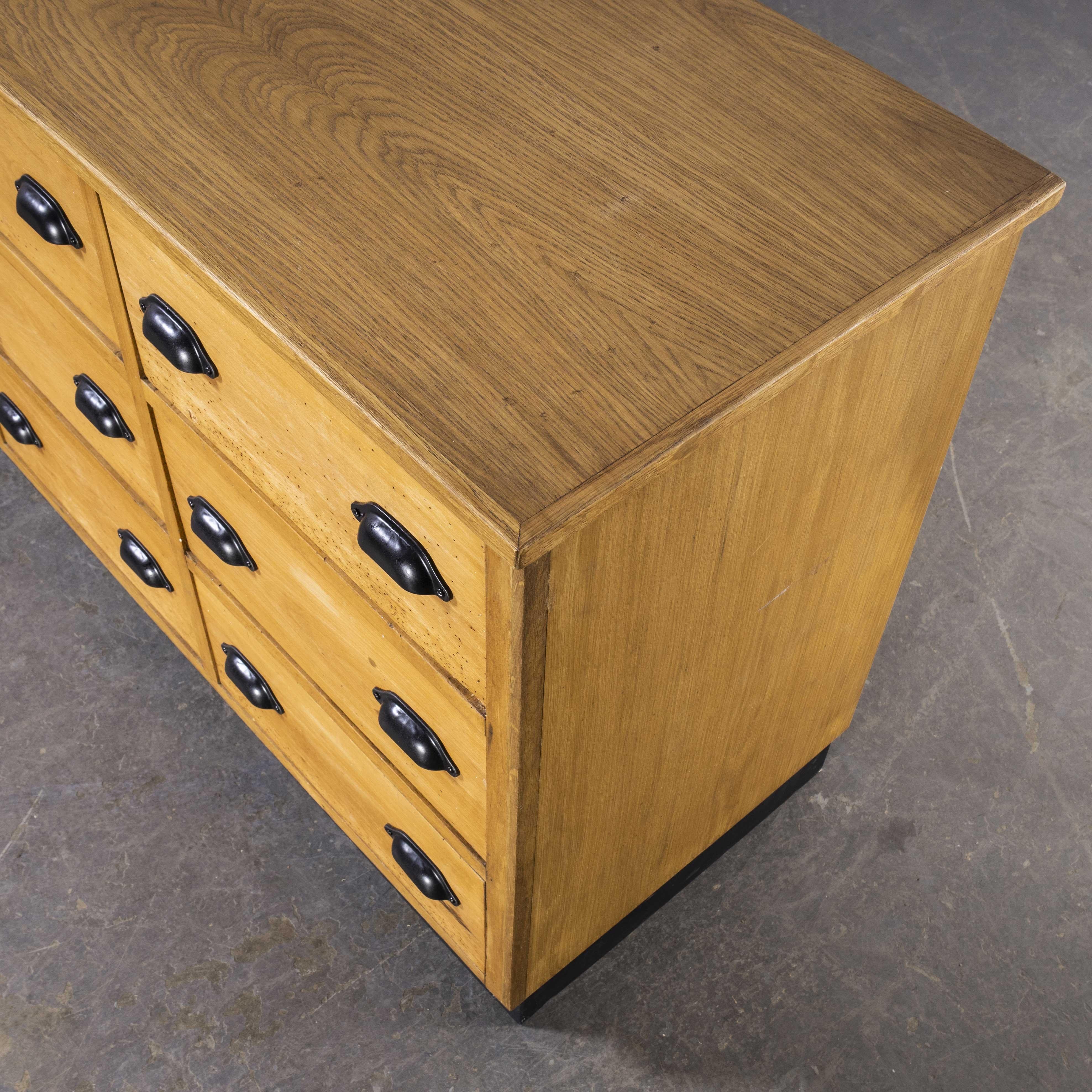 1950's Belgian Chest of Drawers, Fifteen Drawers 4