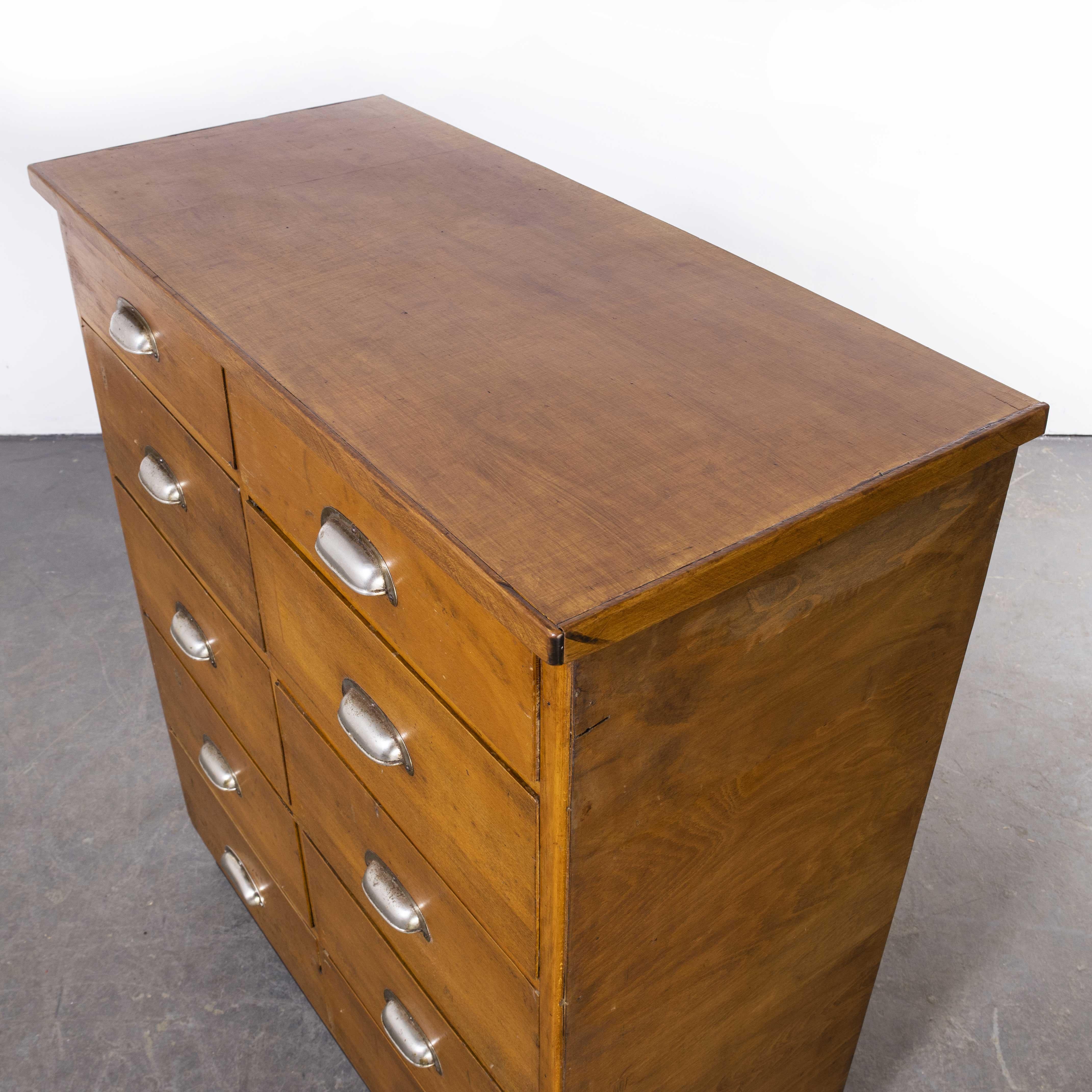 1950's Belgian Chest of Drawers, Ten Drawers '1013' For Sale 2