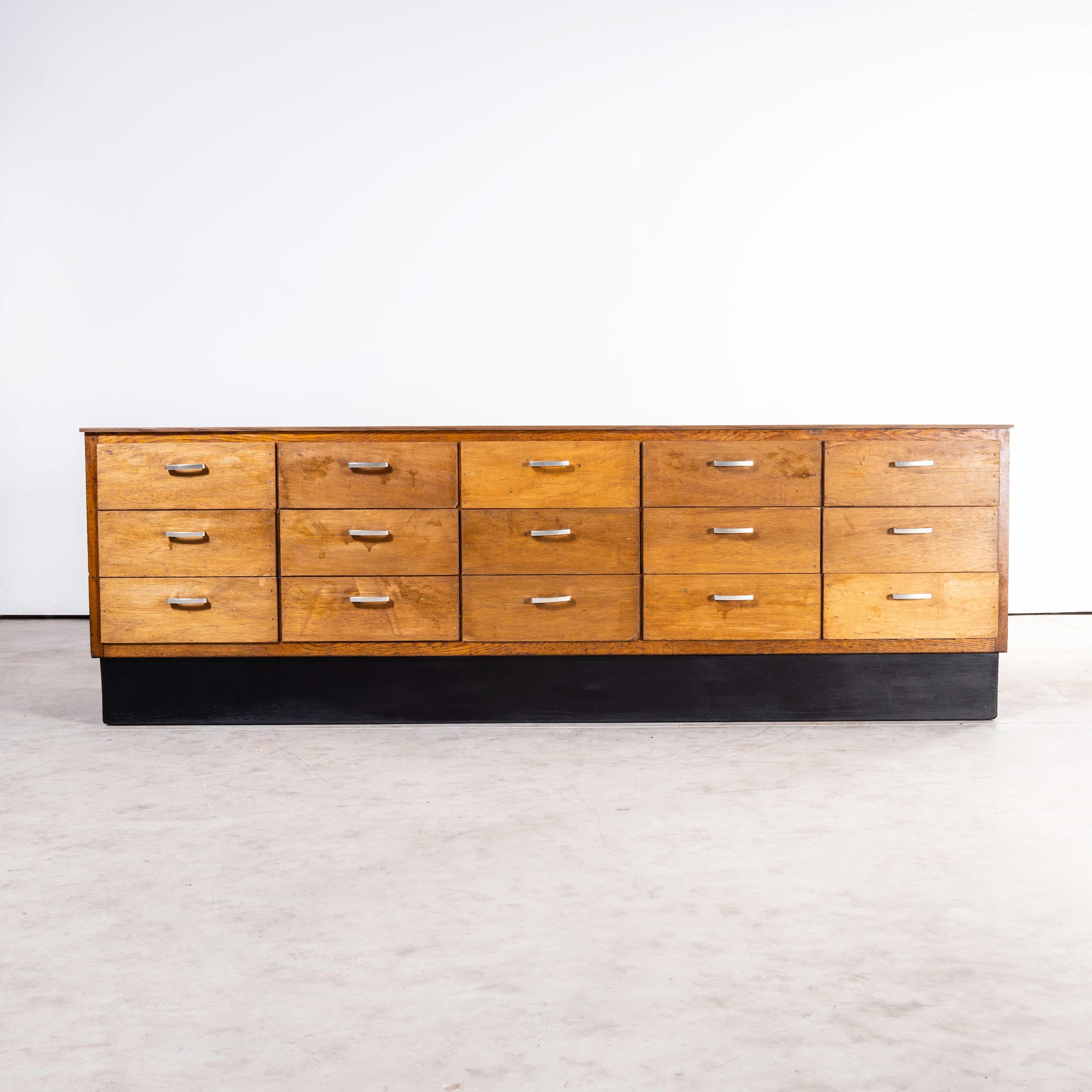 1950's Belgian Laboratory Chest, Bank of Drawers, Fifteen Drawers 2
