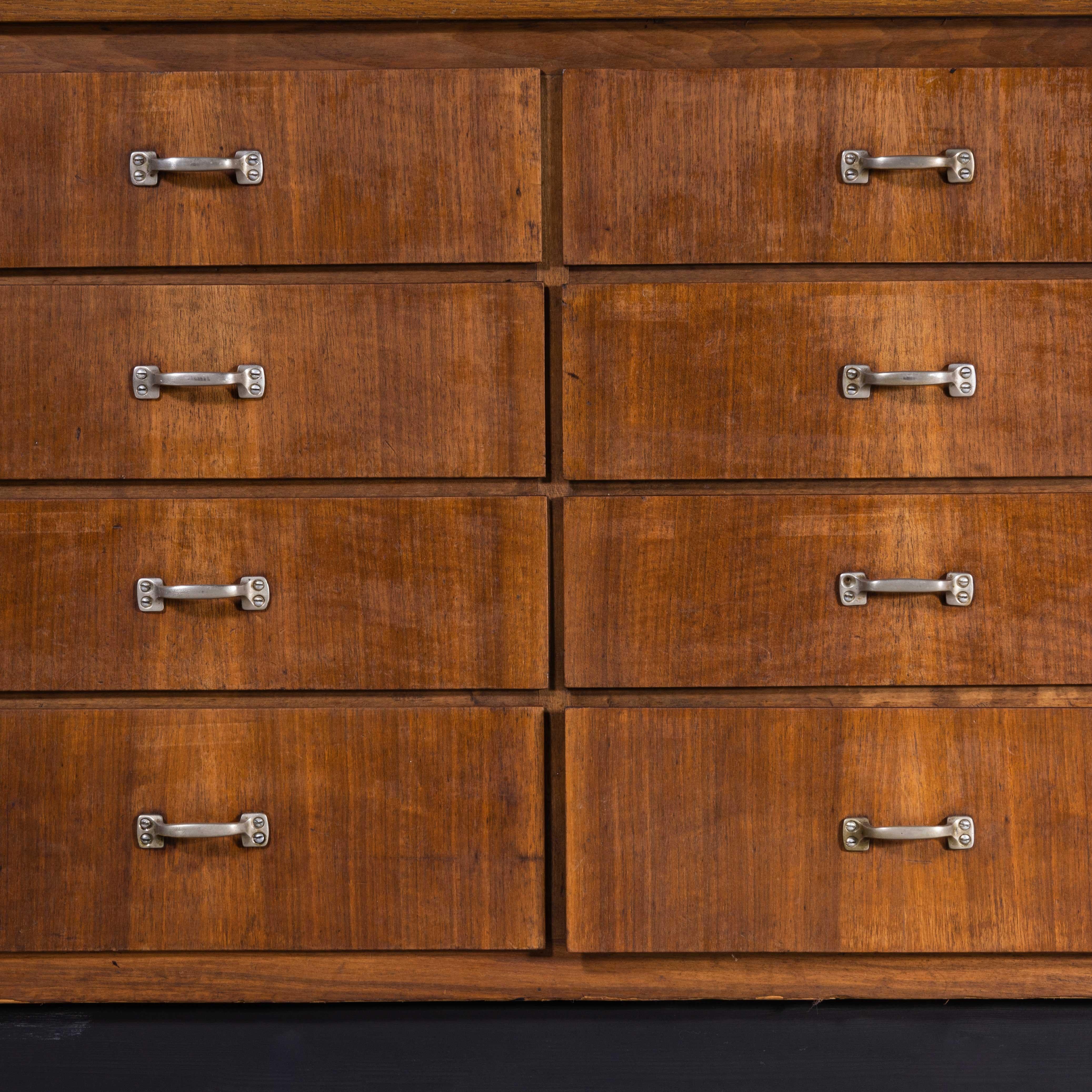 1950s Belgian Laboratory Chest, Bank of Drawers, Sixteen Drawers 6