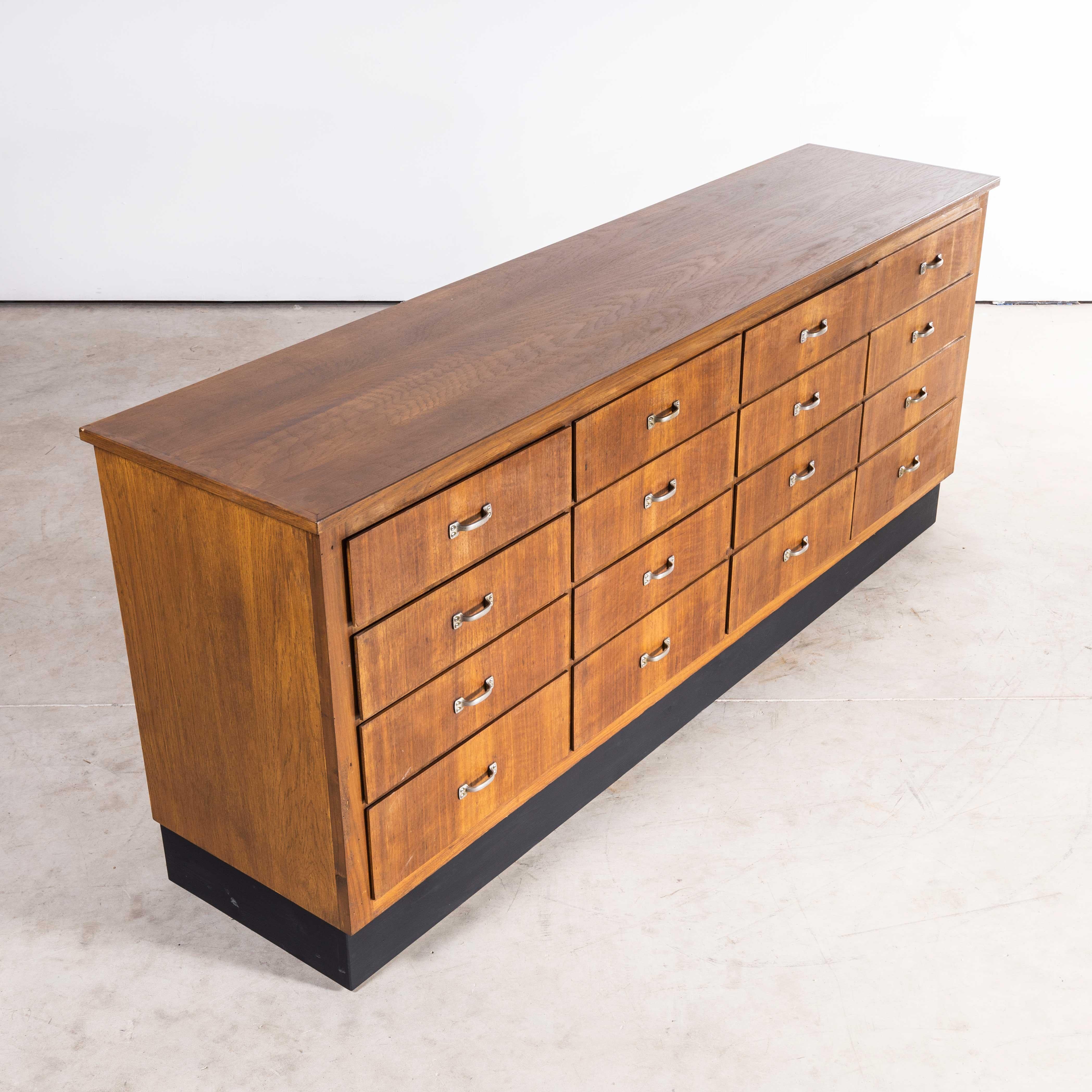 1950s Belgian Laboratory Chest, Bank of Drawers, Sixteen Drawers 2