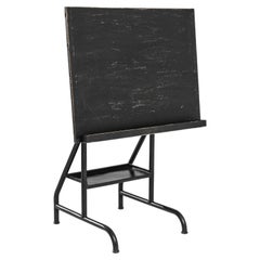 Used 1950s Belgian Metal Drawing Table