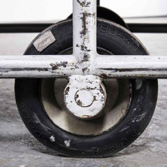 1950's Belgian Metal Industrial Bakers Rack