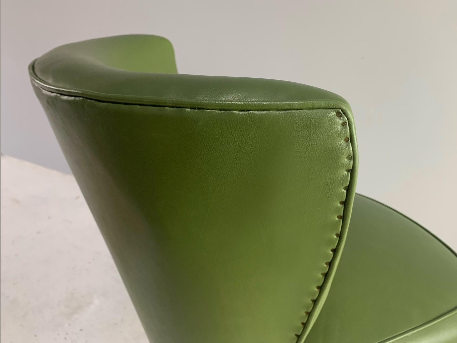 1950’s Belgian Mid Century Leatherette Cocktail Chairs 'Price Is for 1 Chair' In Good Condition In London, GB