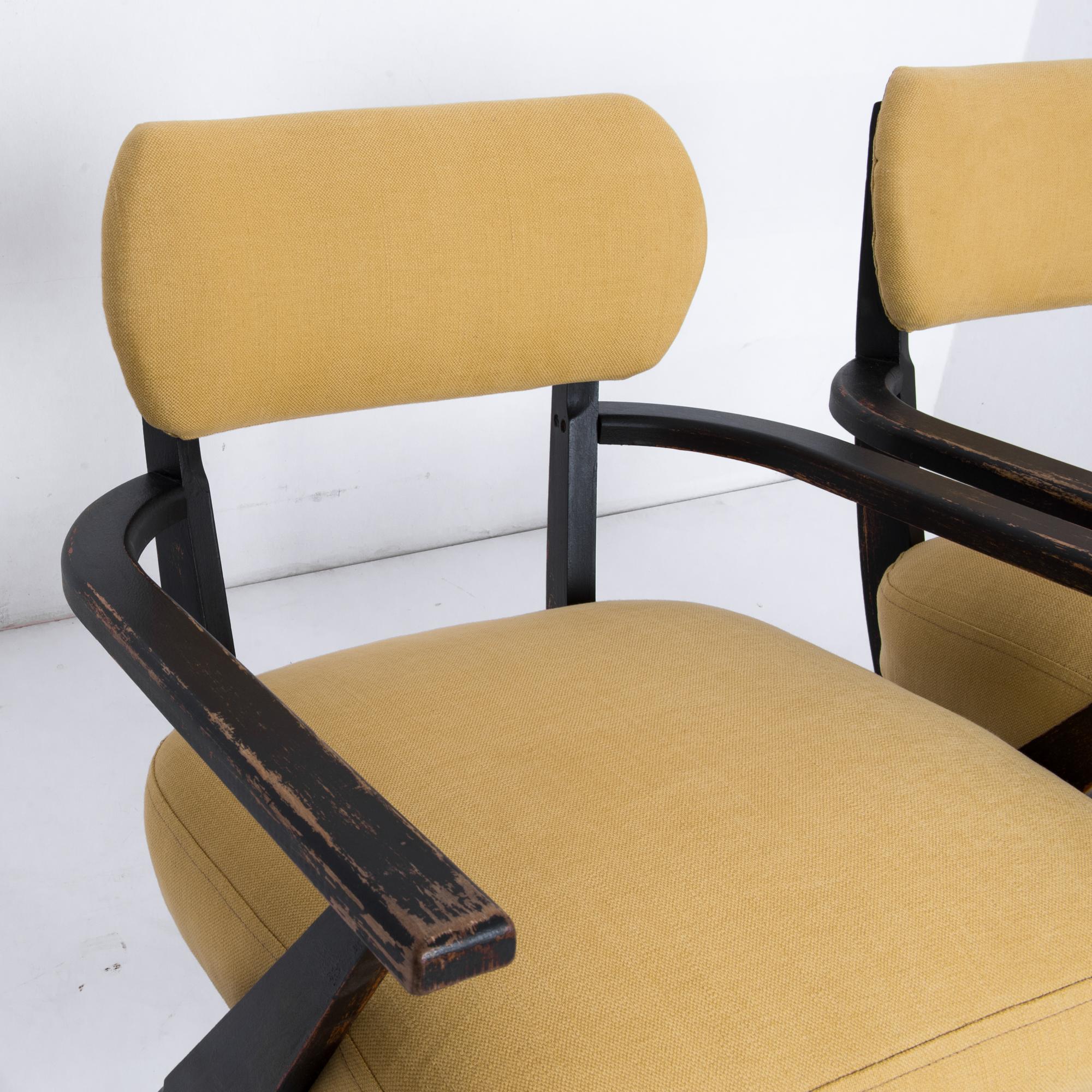 1950s Belgian Modern Armchairs, a Pair 3