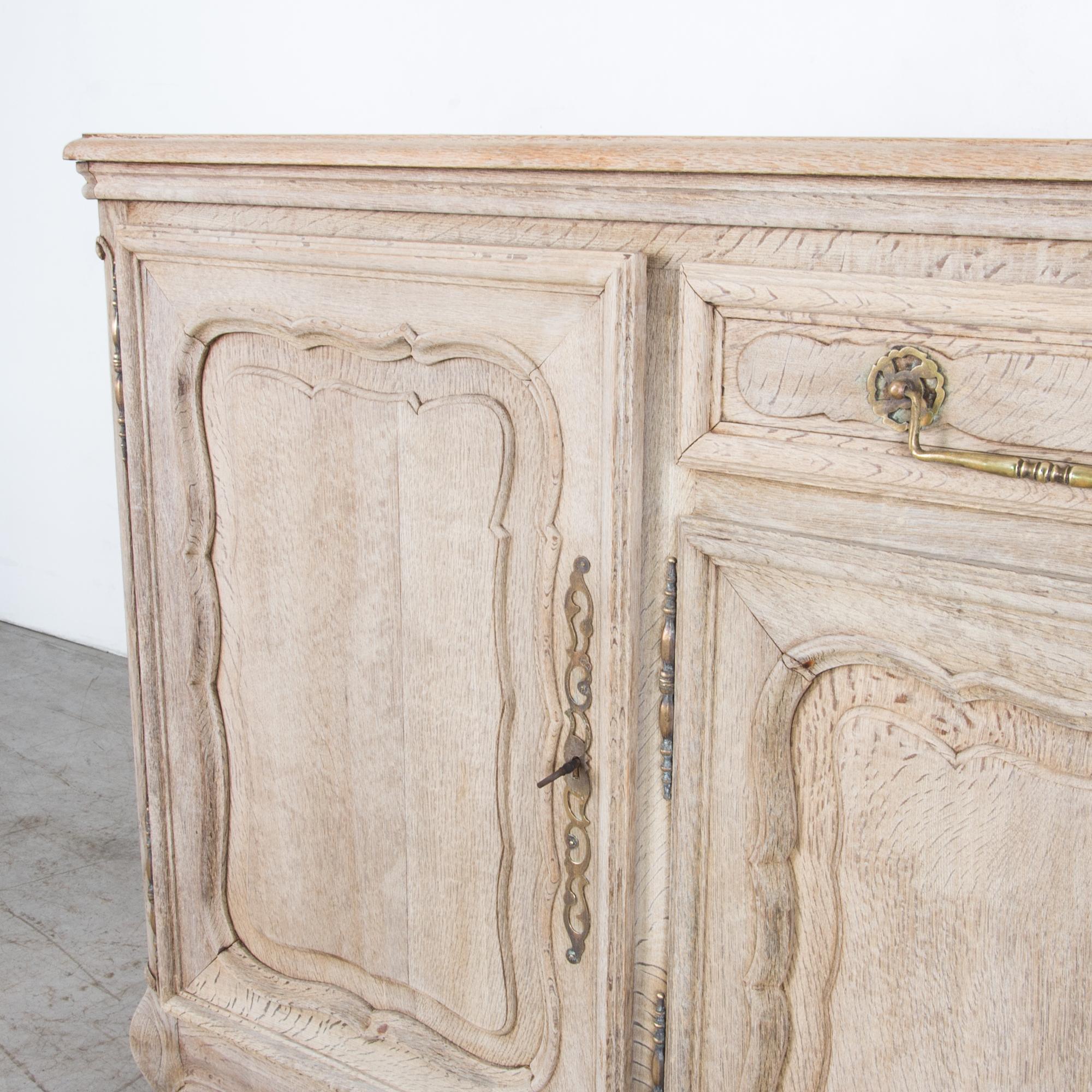 1950s Belgian Oak Sideboard 1