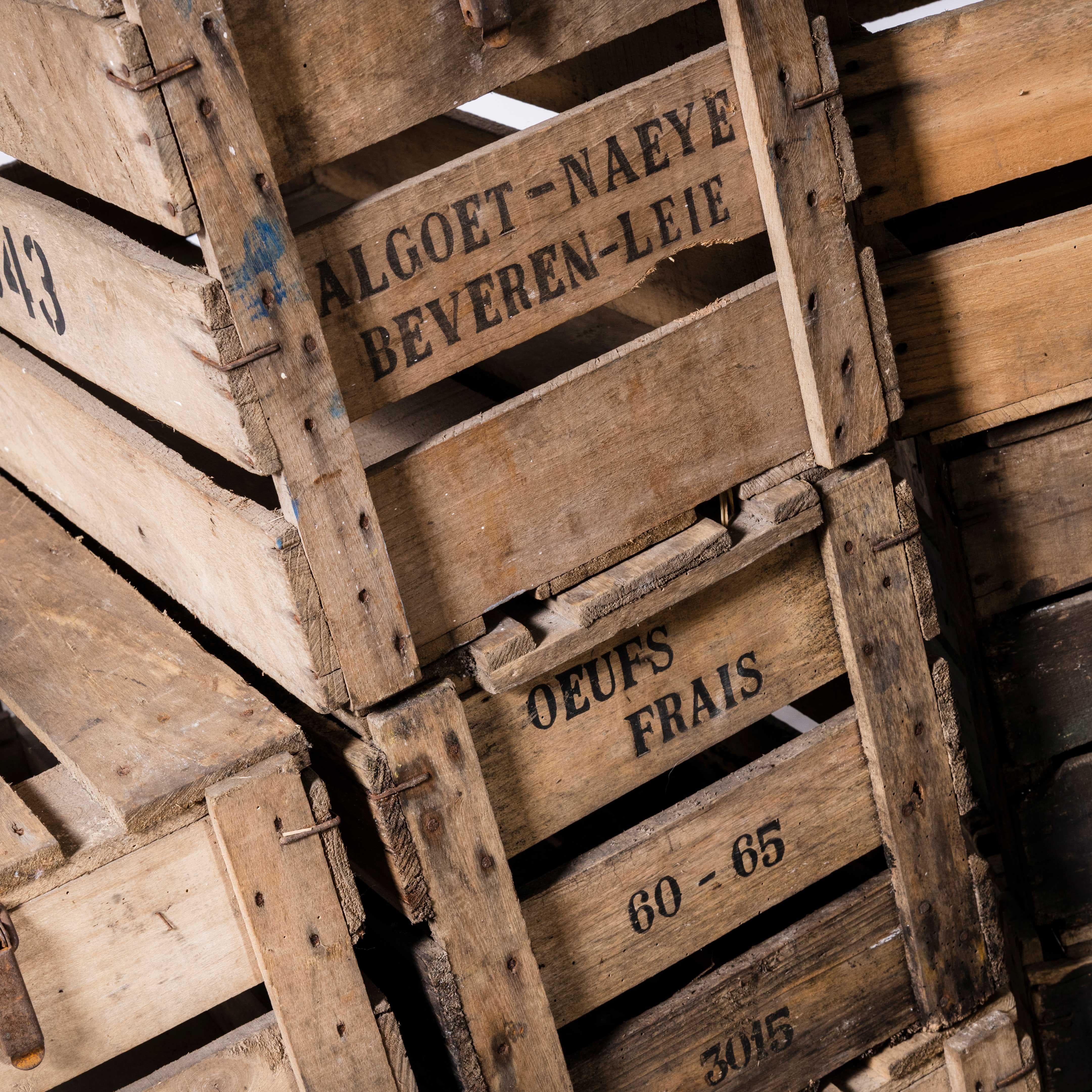 1950s Belgian Shipping Crates - Various Quantities Available For Sale 1