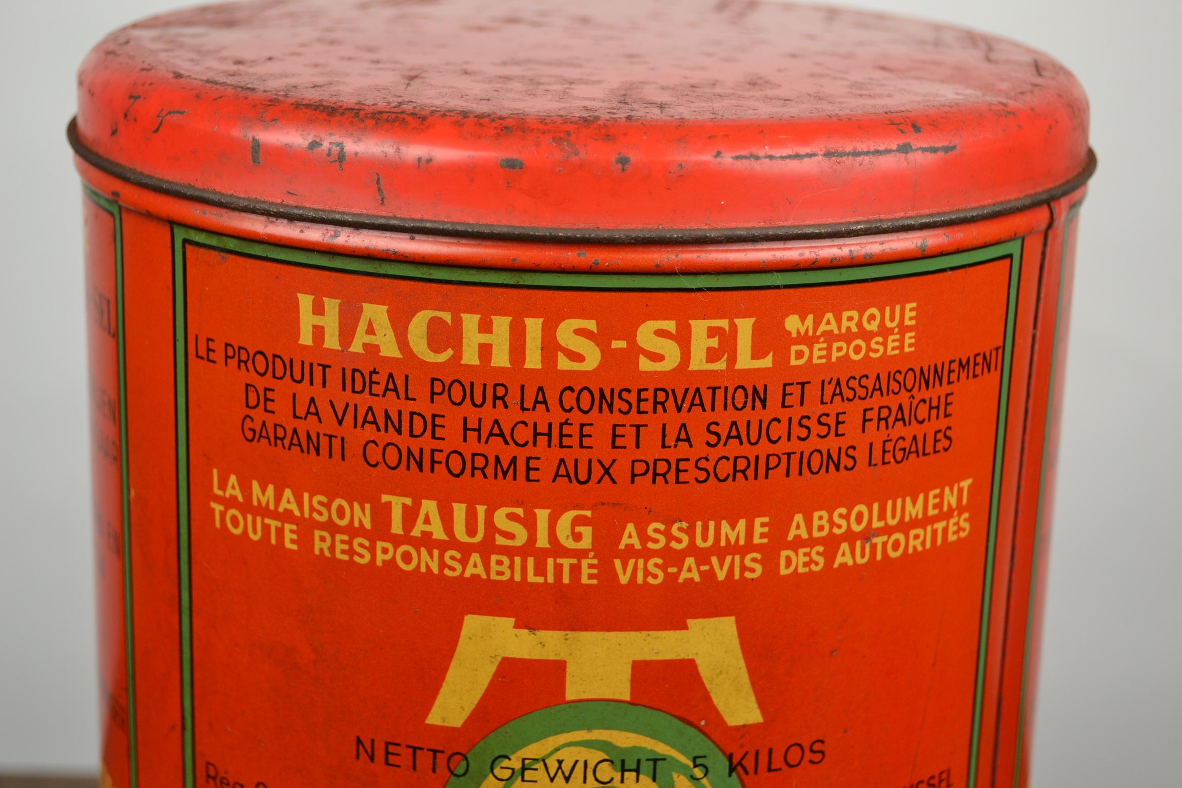 1950s Belgian Tin, Spices by Atelier Tausig for Abbatoirs and Butcher Shops  5