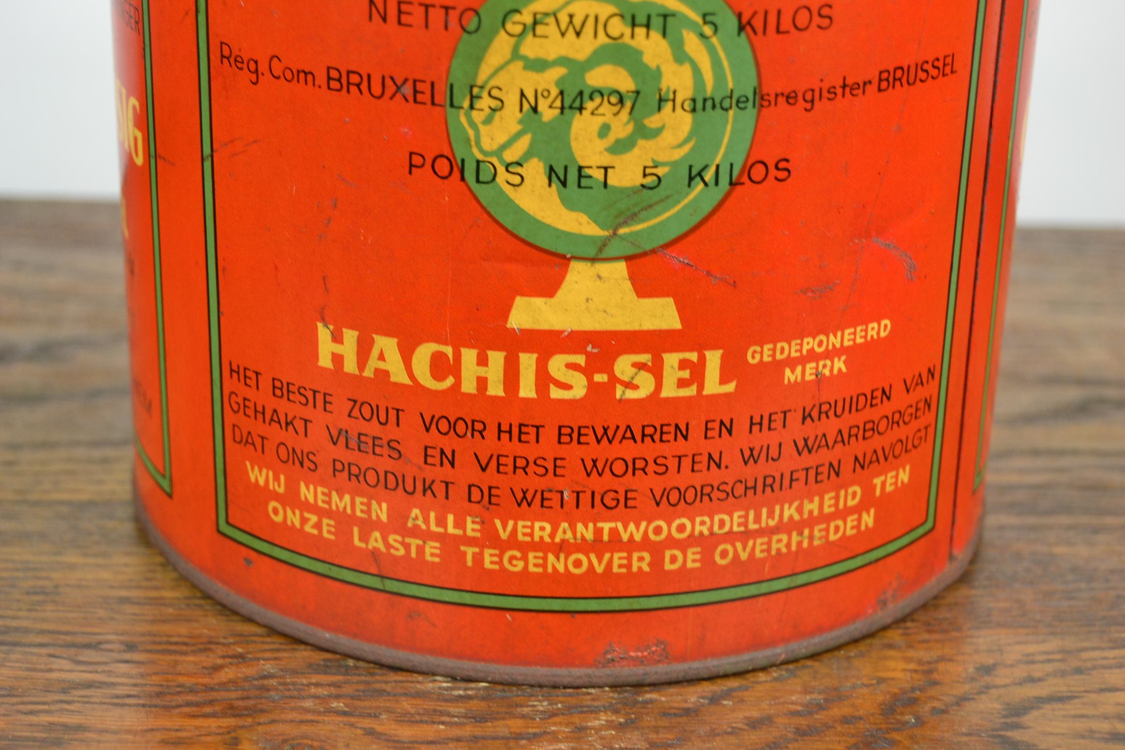 1950s Belgian Tin, Spices by Atelier Tausig for Abbatoirs and Butcher Shops  6