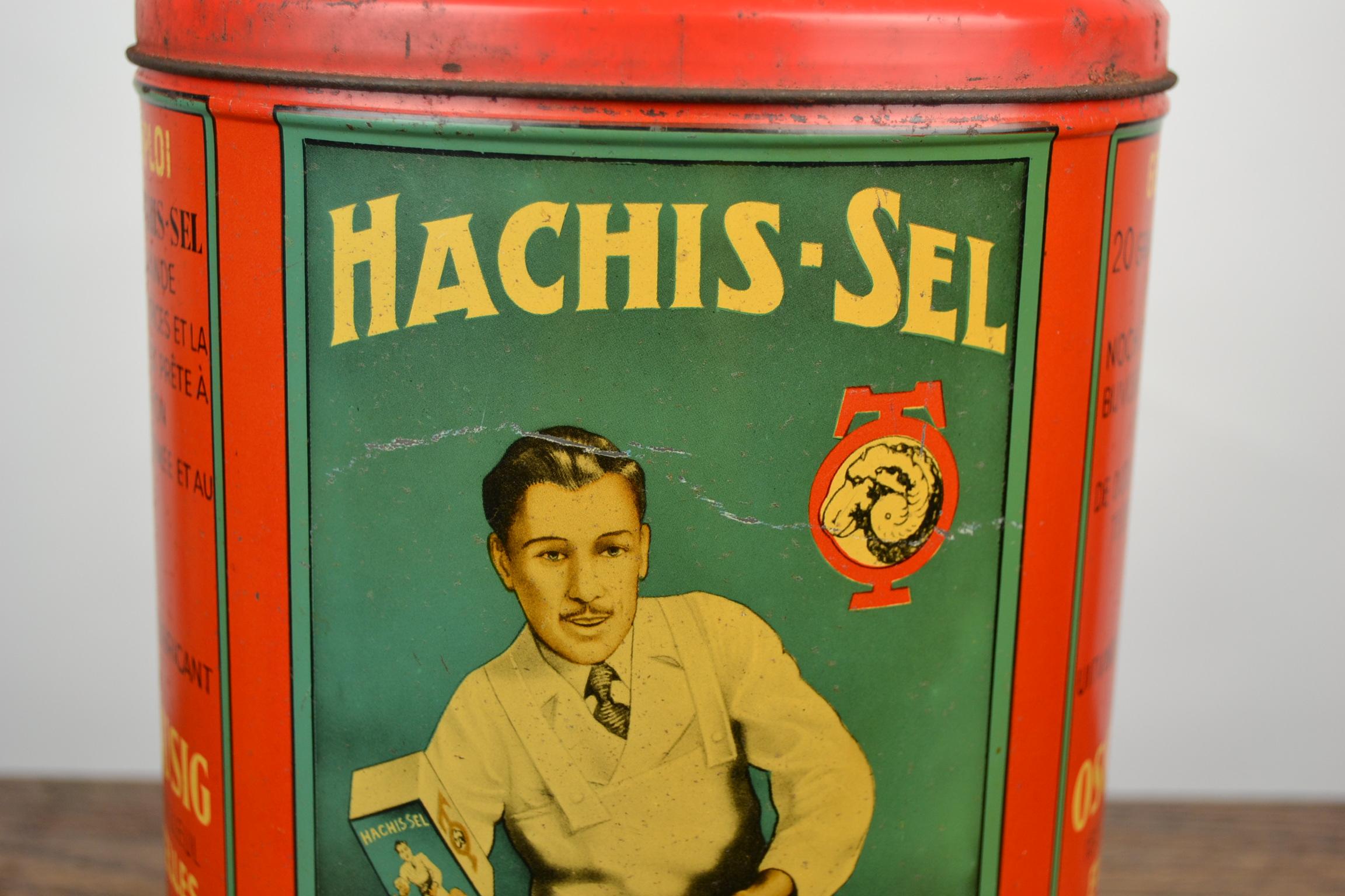 1950s Belgian Tin, Spices by Atelier Tausig for Abbatoirs and Butcher Shops  im Zustand „Gut“ in Antwerp, BE