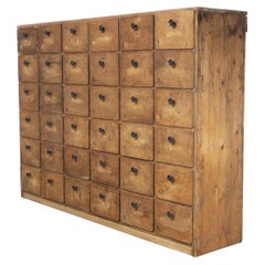 1950’s Belgian Workshop Bank of Drawers, Thirty Six Drawers 'Model 1211'