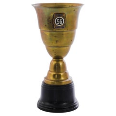 1950er Jahre Belgien Messing Trophäe Cup