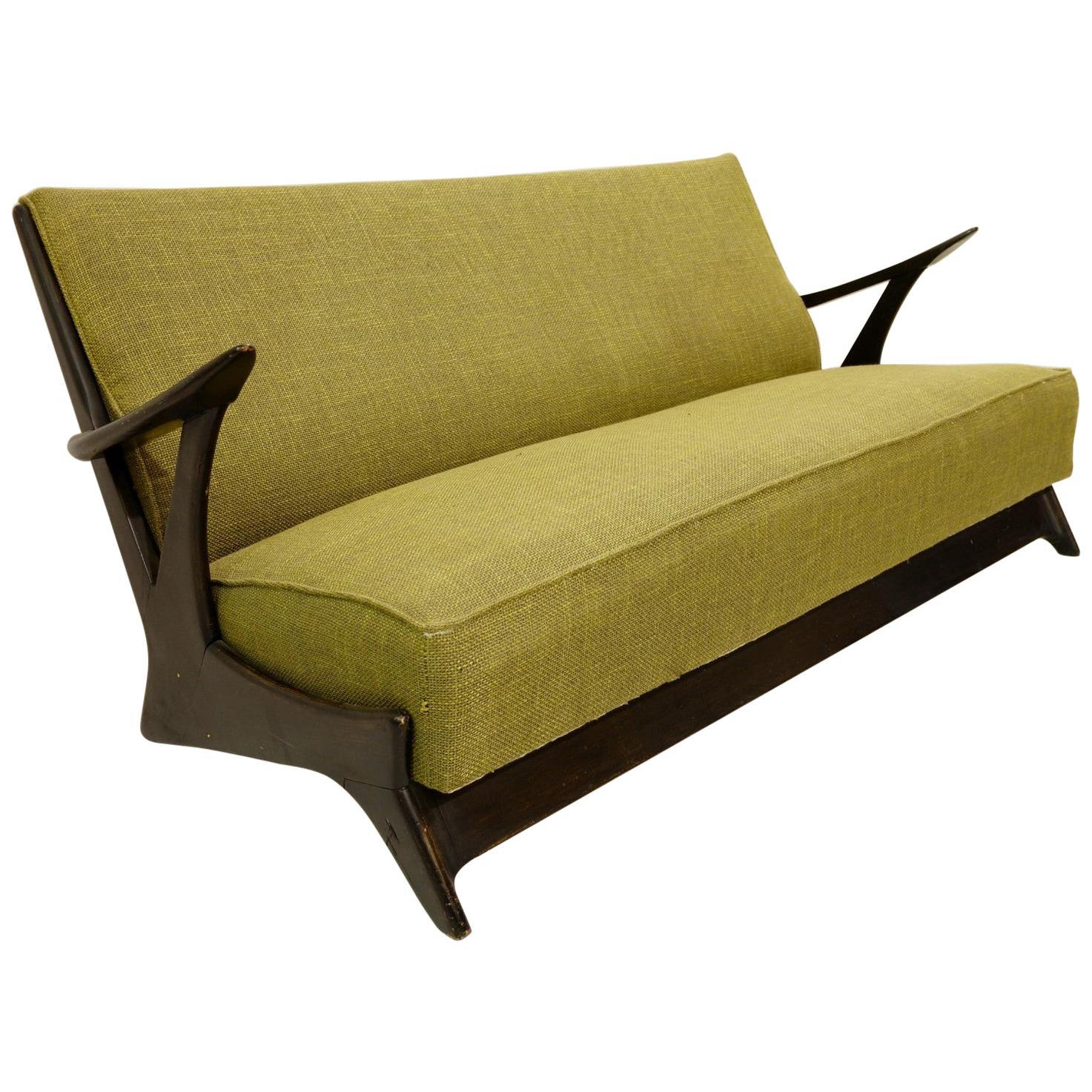 1950s Belgium Sofa in the Style of Alfred Hendrickx