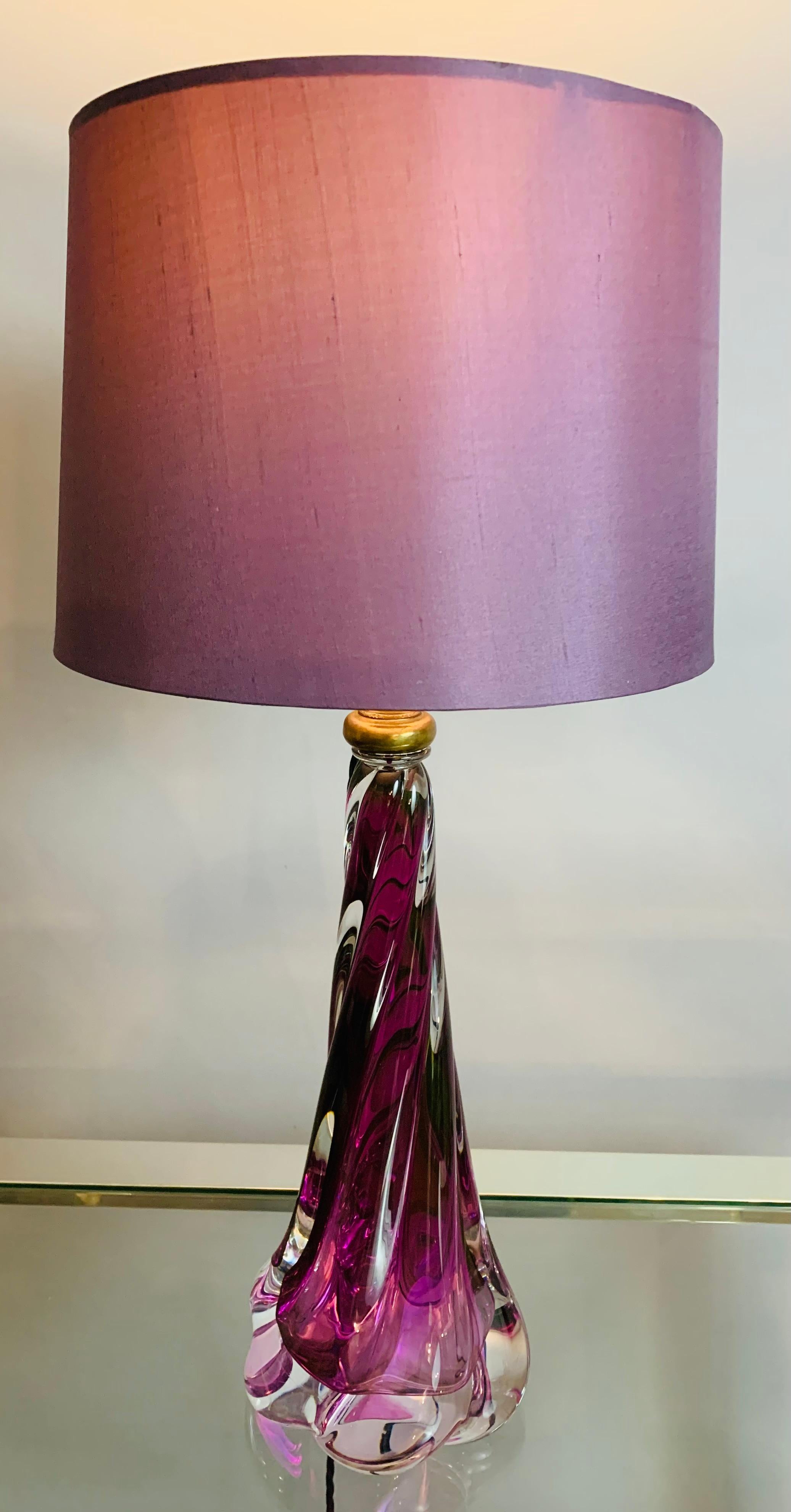 purple lamp base