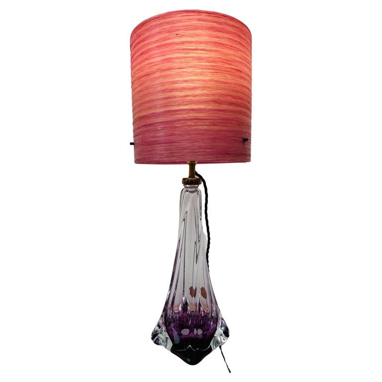 Attache-cravate Vintage Fer à Cheval Avec Chaîne Et Cabine En Verre Violet - Occasion Style Western
