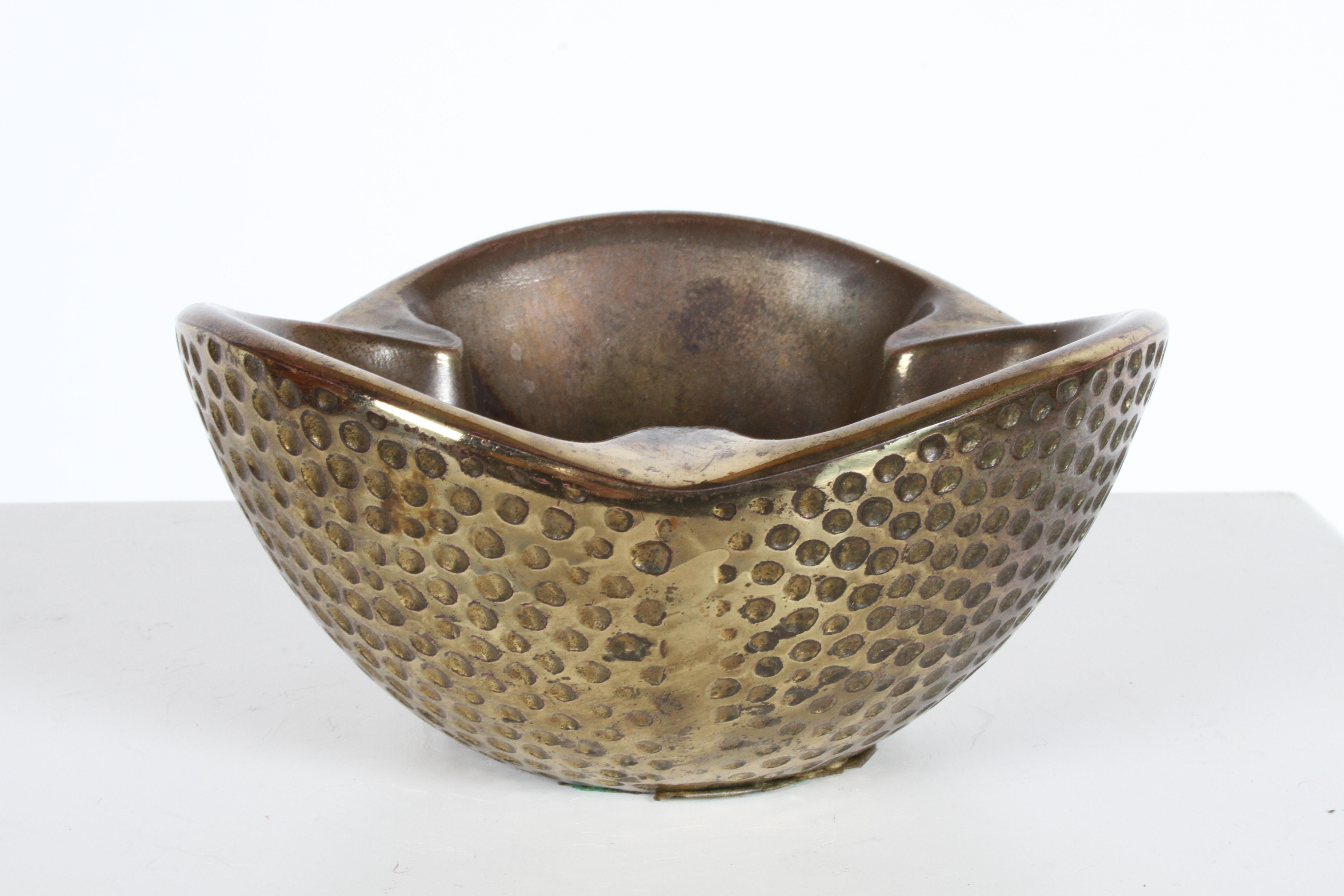 Mid-20th Century 1950s Ben Seibel Brass Biomorphic Ashtray for Jenfred-Ware
