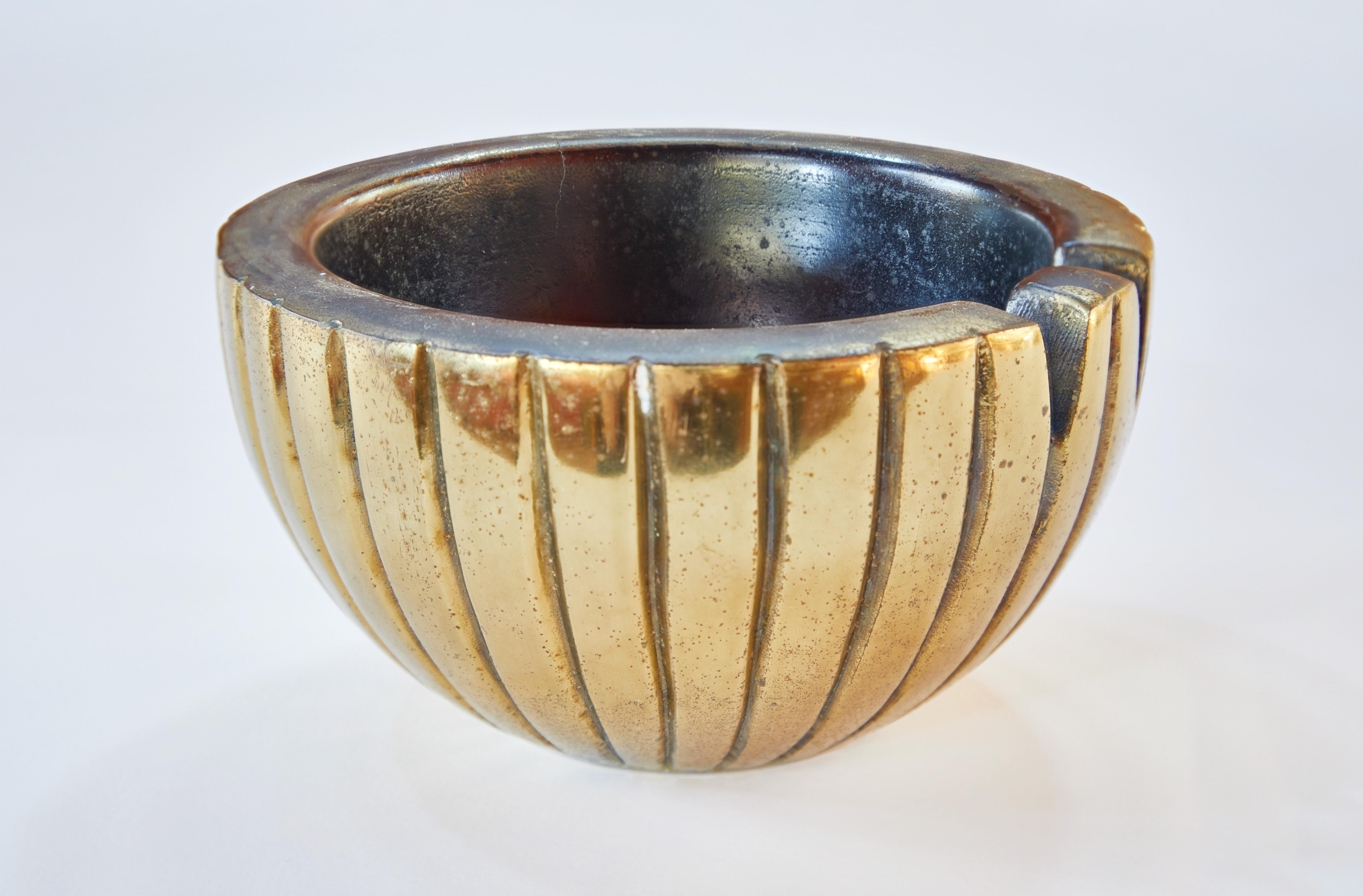 Mid-Century Modern 1950s Ben Seibel Brass Bowl or Ashtray for Jenfred-Ware