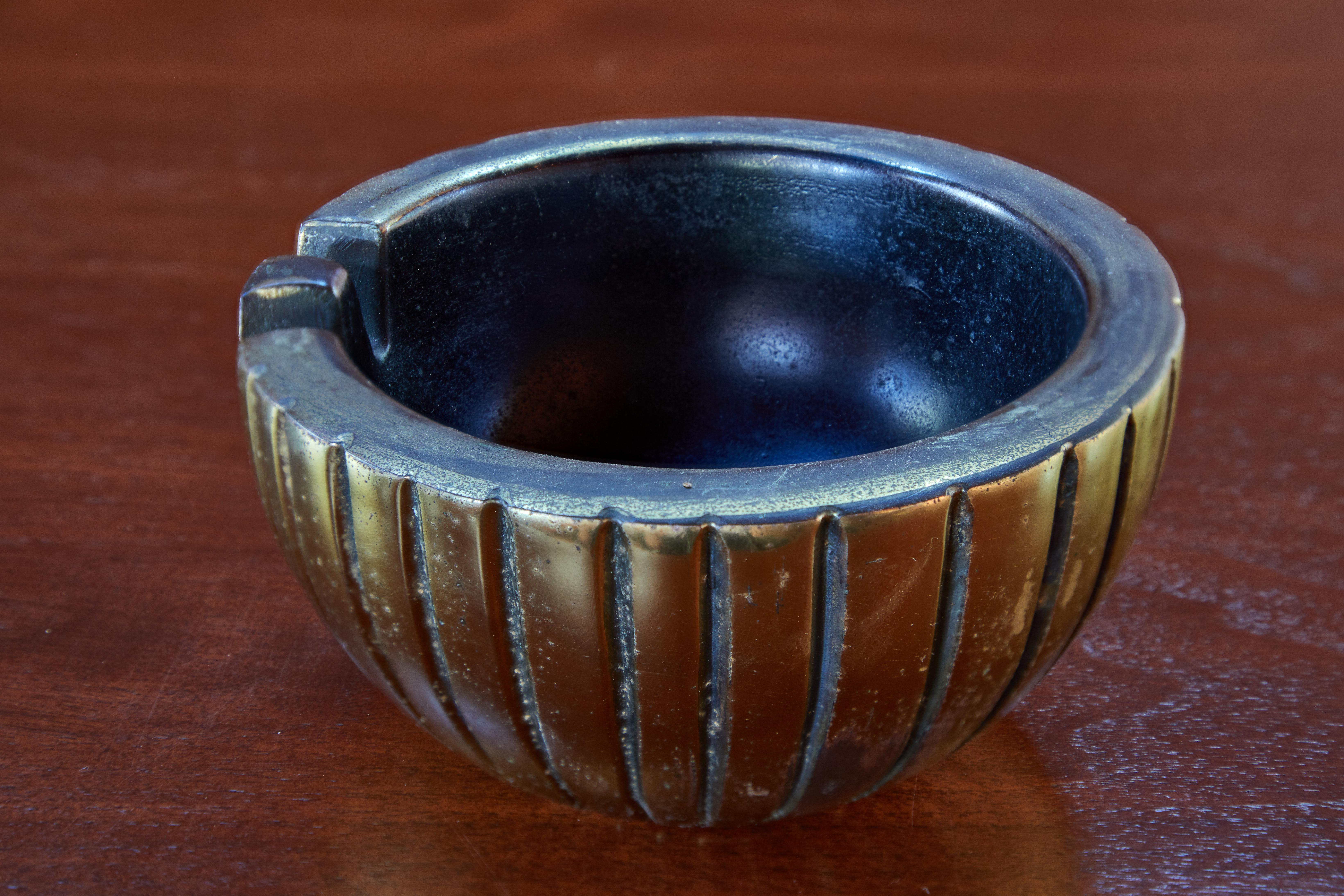 American 1950s Ben Seibel Brass Bowl or Ashtray for Jenfred-Ware