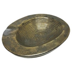 1950s Ben Seibel Bronze Thumbprint Ashtray