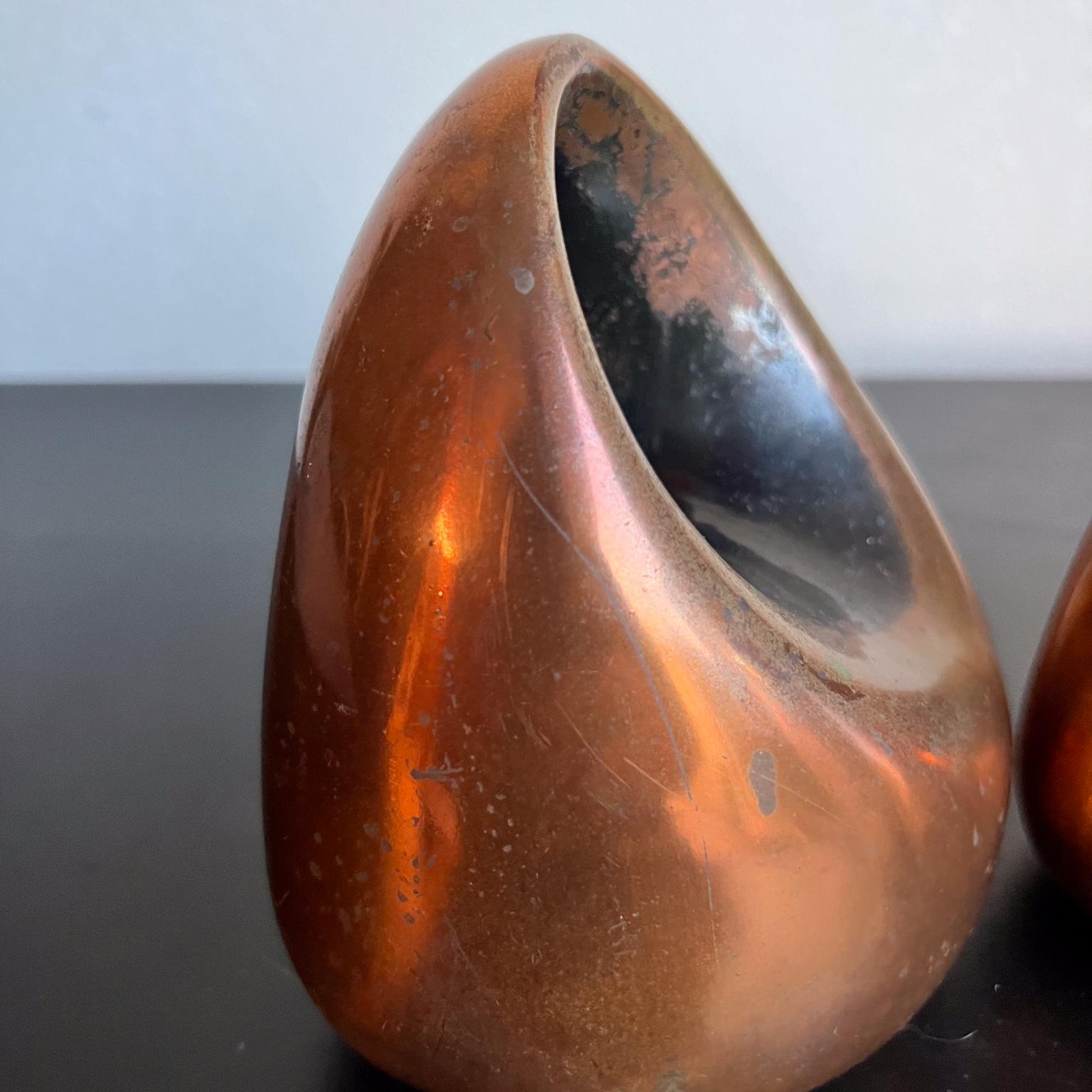 1950s Ben Seibel Copper Orb Bookend Pair For Sale 4