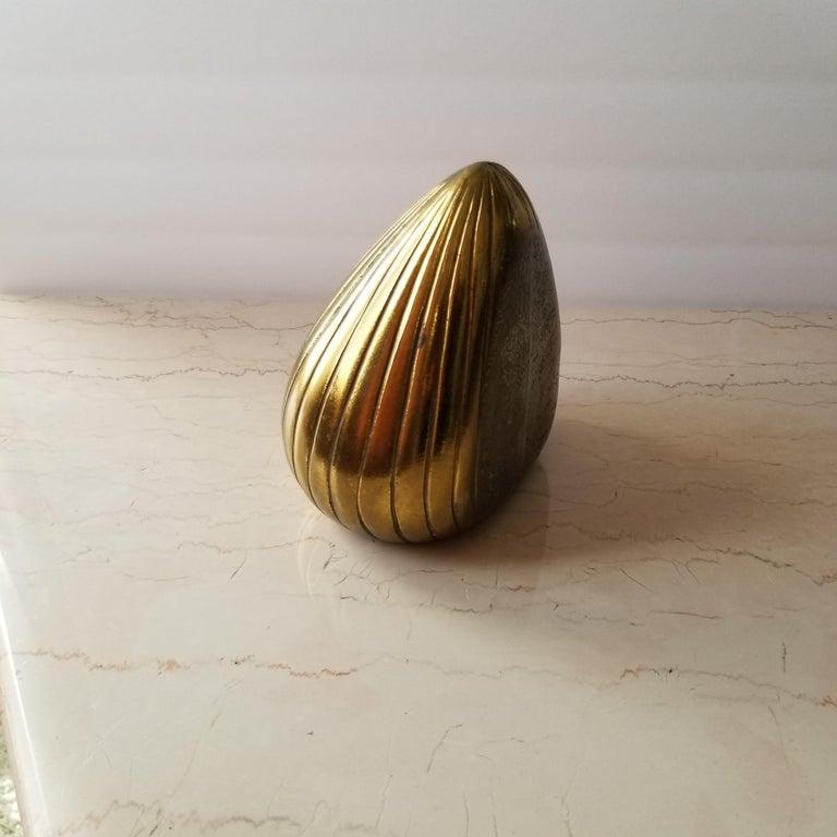 1950s Ben Seibel Clamshell Brass Bookend Jenfred-Ware For Sale 4