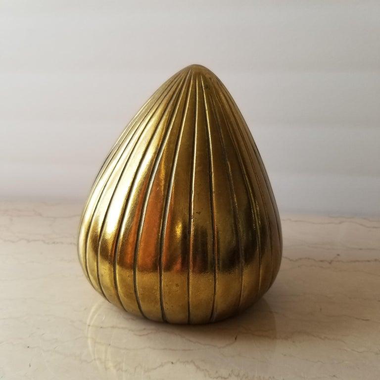 1950s Ben Seibel Clamshell Brass Bookend Jenfred-Ware For Sale 5