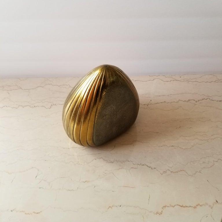 1950s Ben Seibel Clamshell Brass Bookend Jenfred-Ware For Sale 3