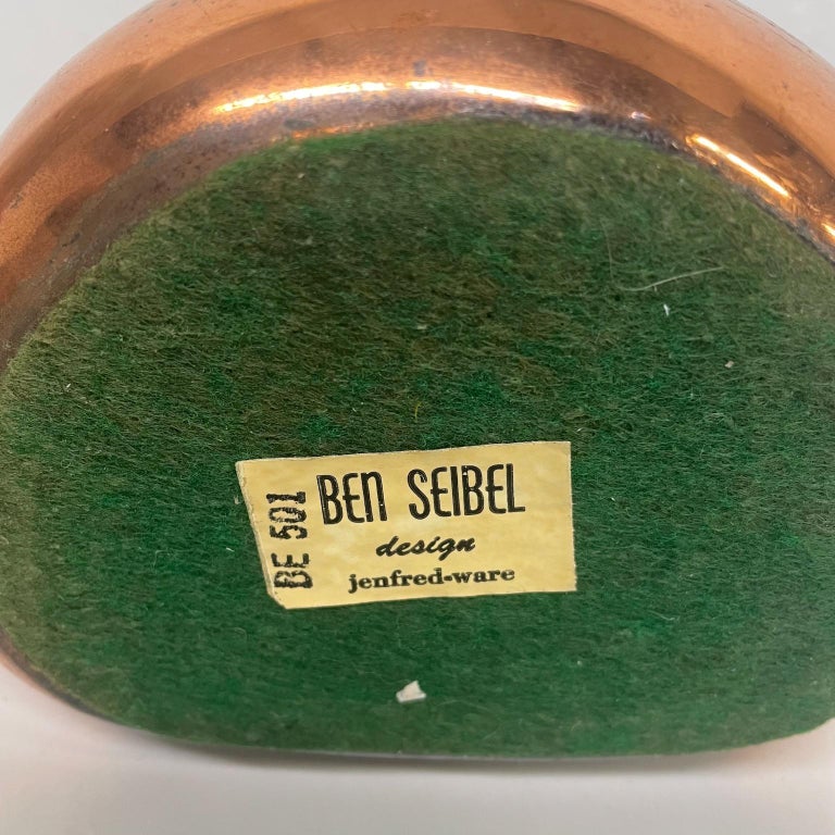 1950s Ben Seibel Modern ORB Bookends in Copper for Jenfred-Ware Raymor For Sale 5
