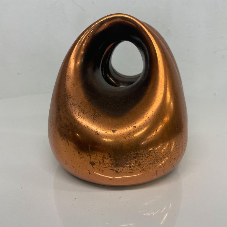 Mid-20th Century 1950s Ben Seibel Modern ORB Bookends in Copper for Jenfred-Ware Raymor For Sale