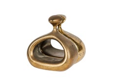 1950s Ben Seibel 'Stirrup' Bookends in Brass for Jenfred-Ware