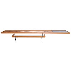 1950s Bench / Auxiliary Table in Pau Marfim Wood by Acácio Gil Borsoi, Brazil