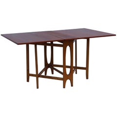 1950s Bendt Winge Teak Folding Dining Table