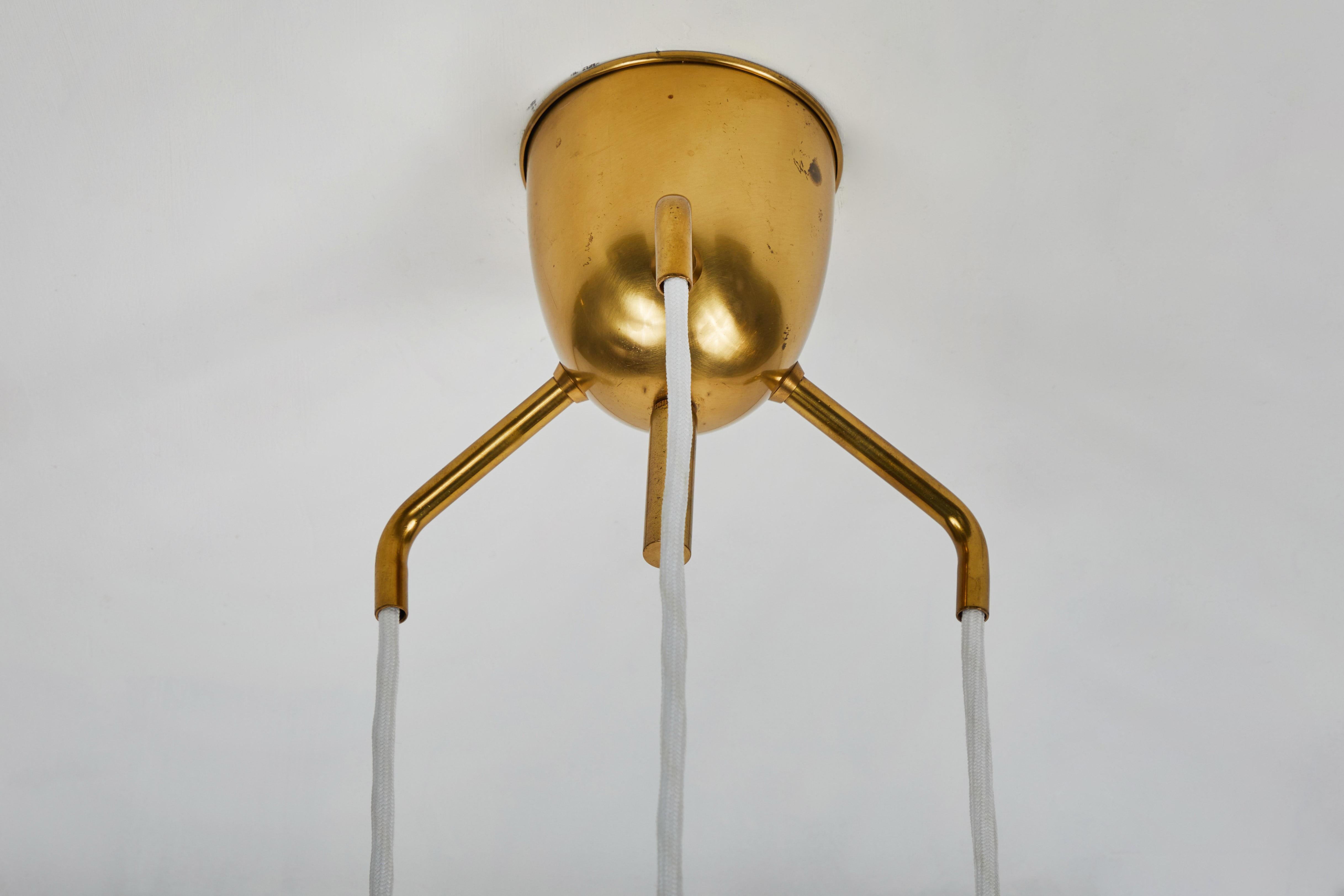 1950s Bent Karlby 3-Cone Chandelier for Lyfa 8